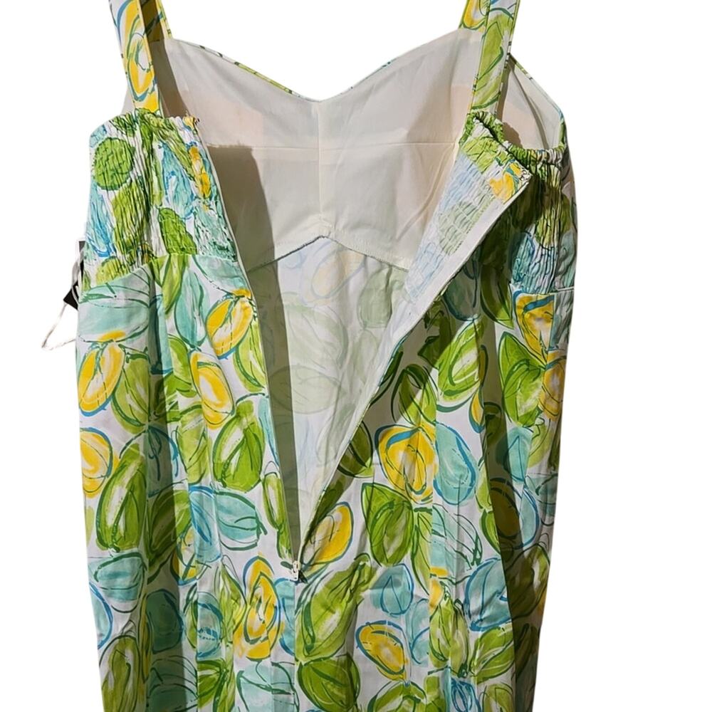 NWT Madison Leigh 18W Green/Blue Floral Sundress [0132] - Picture 7 of 11